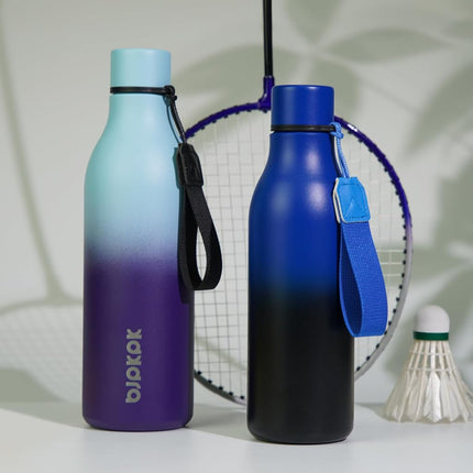 BJPKPK 25oz Insulated Water Bottle, Stainless Steel Bottle with Carry Strap