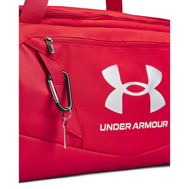 Under Armour Adult Undeniable 5.0 Duffle, Red (600)/Metallic Silver, Medium