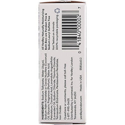 Jabón en barra Yardley London English Lavender con aceites esenciales, barra de 4.25 oz (paquete de 10)