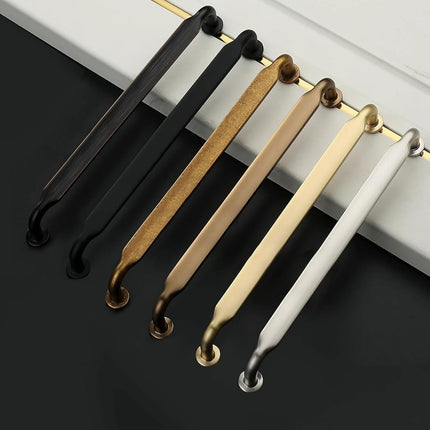 Asidrama 10 Pack 6.3 Inch(160mm) Antique Brass Kitchen Cabinet Handles, Cabinet Pulls Vintage Retro Kitchen Cabinet Hardware for Cupboard Drawer Pulls