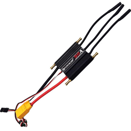 Flycolor 90A Waterproof Brushless ESC Electronic Speed Controller with 5.5V/5A BEC and XT90 4.0mm Banana Head Connector for Model Ship RC Boat