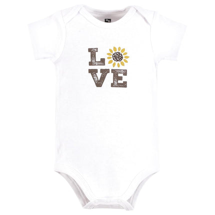 Hudson Baby Pañaleros de algodón unisex para bebé, Sunflower Love, 18-24 meses