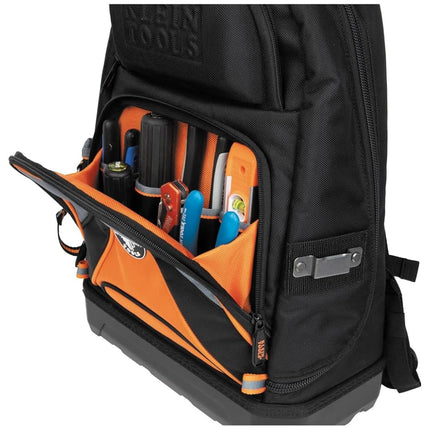 KLEIN TOOLS 55421BP-14 Tool Bag Backpack, Heavy Duty Tradesman Pro Tool Organizer/Tool Carrier with 39 Pockets and Molded Base