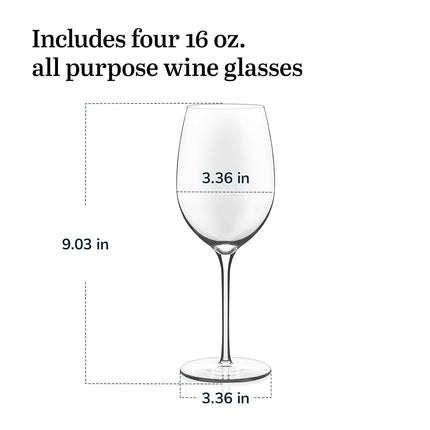 Libbey Signature Kentfield Estate All-Purpose Wine Gift Set of 4, 16-Ounce
