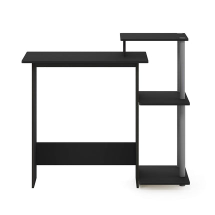 Furinno Efficient Home Laptop Notebook Computer Desk, Study Desk, Writing Desk, Black/Grey