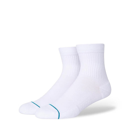 Stance Icon Quarter Sock I 3 Pack (White Large)