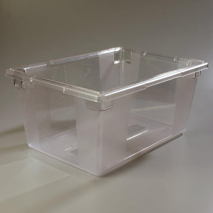Carlisle FoodService Products Storplus Food Container Storage Container with Stackable Design for Storage, 16.6 Gallons, Clear