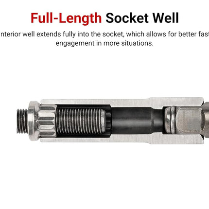 TEKTON 1/2 Inch Drive x 1/2 Inch Deep 12-Point Impact Socket | SID23213
