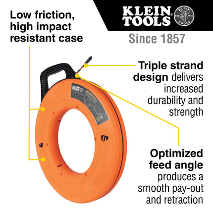 Klein Tools High Flex Polyester Fish Tape 150-Foot