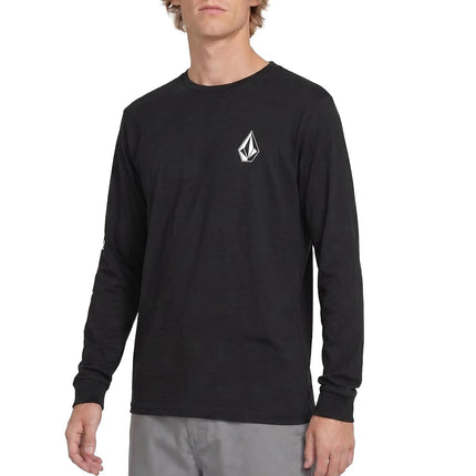 Volcom Men's Iconic Deadly Stones Long Sleeve T-Shirt, Black-New, S