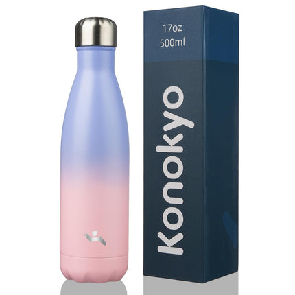 Konokyo Insulated Water Bottles,17oz Double Wall S