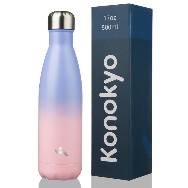 Konokyo Insulated Water Bottles,17oz Double Wall S