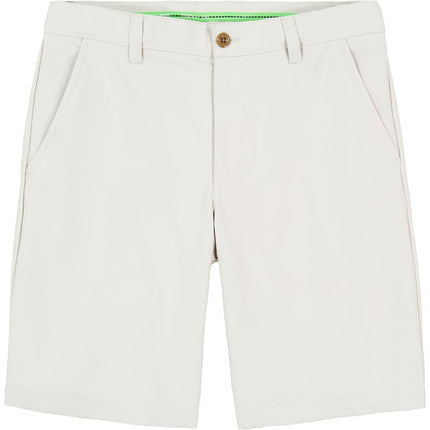IZOD Men’s 9.5" Micro Poly Classic Fit Golf Short, Stonedust, 42