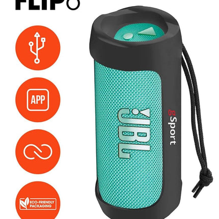 JBL FLIP 6 Waterproof Portable Speaker Bundle with gSport Silicone Sleeve (Teal)