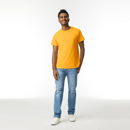 Gildan Men's Ultra Cotton T-Shirt, Style G2000, Multipack, Gold (3-Pack), S (Pack of 3)