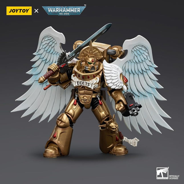 JoyToy Warhammer 40k: The Horus Heresy - Blood Angels Sanguinary Guard with Encarmine Sword 2 1:18 Scale Figure