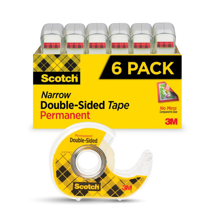 Scotch 3M Double Sided Tape - 6 Rolls