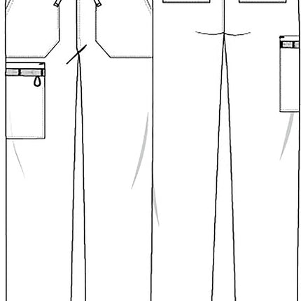 Dickies EDS Essentials Pantalones Médicos Hombre y Mujer Tiro Natural Pierna Cónica DK019, Negro, M
