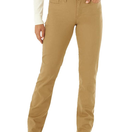 Lee Women's Legendary Mid Rise Straight Leg Jean, Tigers Eye, 22 Short