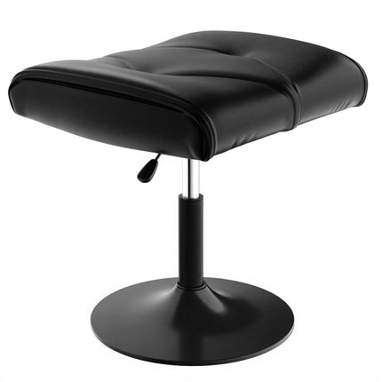 VECELO Office Foot Rest Under Desk Ottoman, Height Adjustable Footrest Simple Meeting Leg Rest for Desk, Relieve Stress, Better Posture, Video Gaming Foot Rest for Gaming Home Office, Black