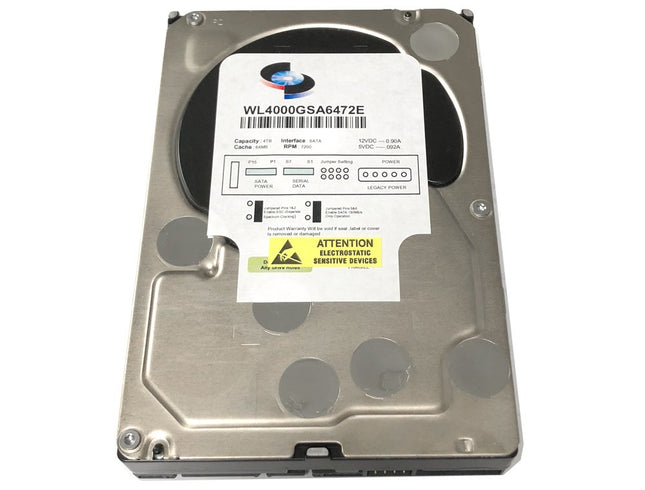 Disco Duro WL de 4TB 7200RPM 64MB Caché SATA 6.0Gb/s (Grado Empresarial) de 3.5" (Para Servidor, RAID, NAS, DVR, PC de Escritorio) con 1 Año de Garantía