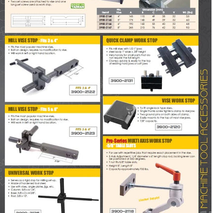 HHIP 3900-2104 Pro-Series Angle Tight, Positive Lock Milling Vise with Swivel Base, 3" Jaw Width, 3" Jaw Opening (Pack of 1)