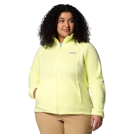 Columbia Women's Benton Springs Full Zip Fleece Jacket, Citron Haze, 2X
