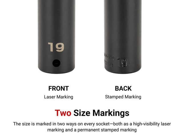 TEKTON 1/2 Inch Drive x 1/2 Inch Deep 12-Point Impact Socket | SID23213