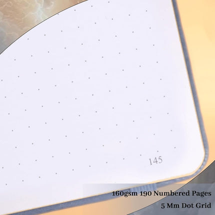 TIEFOSSI Dot Journal Notebook for Women Men, 160GSM Notebook,20.7 x 14.7cm