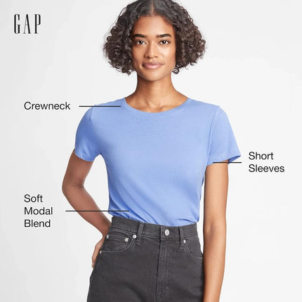 GAP Women's Favorite Crewneck Tee T-Shirt, White, XL