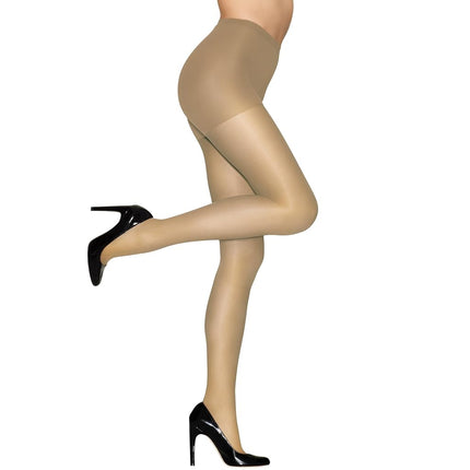 Hanes Silk Reflections Women's Plus Size Alive Full Support Control Top Pantyhose, Nude, A