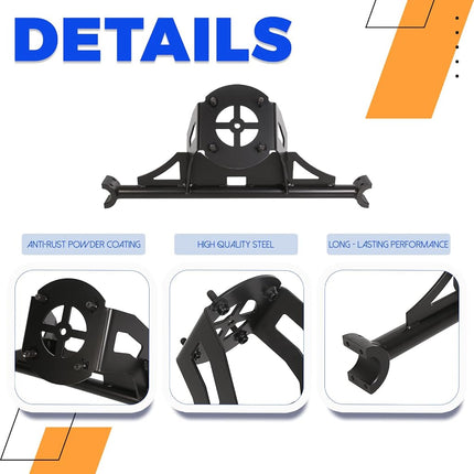 ECOTRIC Spare Tire Carrier Rack Mount Heavy Duty Fits 2014-2018 Polaris RZR XP 1000 XP Turbo XP 4 1000