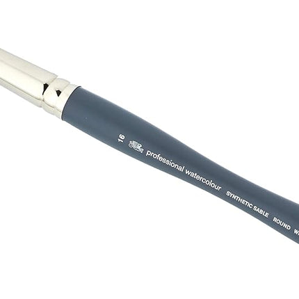 Winsor & Newton 5011116 Professional Watercolour Brush, Painting Brush for Watercolours with Synthetic Fibres, Ergonomic Handle, Durable & Dimensionally Stable, Short Handle, Round Brush No. 16