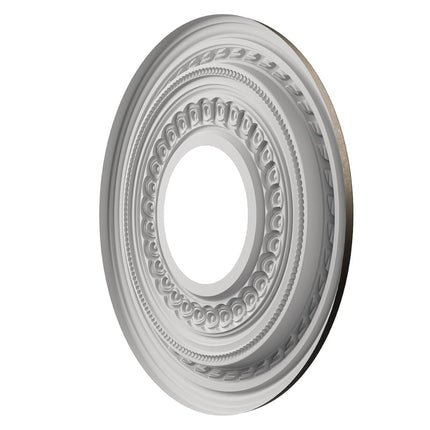 Ekena Millwork CMP10COCBN Cole Thermoformed PVC Roof Medallion (Fits Awnings up to 4 1/4 inches), 10 Inch OD x 3 1/2 Inch ID x 3/4