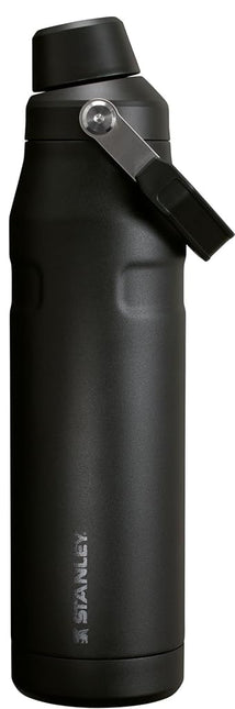 Stanley IceFlow Fast Flow Water Bottle 36 oz | Angled Spout Lid | Lightweight and Leakproof for Travel and Sports | Insulated Stainless Steel | BPA-Free | Black 2.0