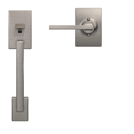 Schlage FE285 Century Lower Handleset with Latitude Lever for Electronic Deadbolts, Satin Nickel