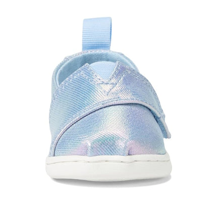 TOMS Girl's Classic Alpargata Loafer Flat, Multi Iridescent Canvas, 4 UK Child