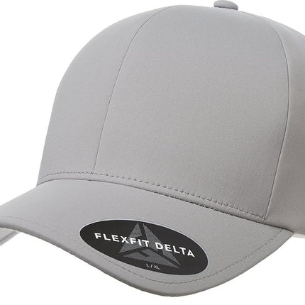 Flexfit Men's Delta Seamless Baseball Cap, Silver,