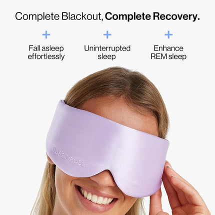 Dore & Rose — Mulberry Silk Sleep Mask for Women & Men, 3D Contour Blackout with cups, Pure Silk Eye Masks for Sleep, Travel Night - Eye Cover, Sleeping Mask, Sleepmask, Eyemask, Pods, Lash Extensions