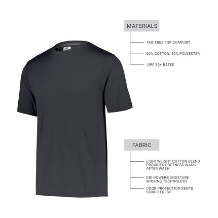 Russell Athletic Men's Performance T-Shirt, Stealth, Large