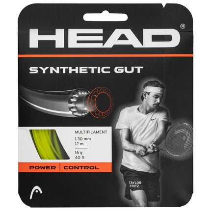HEAD Synthetic Gut Tennis String (17G Neon Yellow)