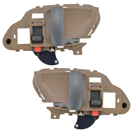 Door Handles Inside Interior Tan Left & Right Pair
