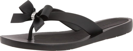 Guess Women's Tutu flat Sandal, Black 001, 5