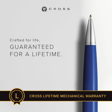 Cross Bailey Light Ballpoint Pen, Polished Blue Resin