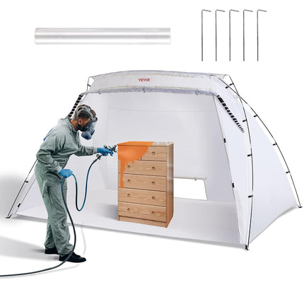VEVOR Portable Paint Booth,10x7x6ft Larger Spray P
