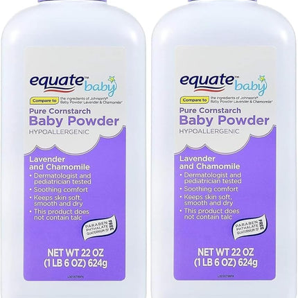 Pure Cornstarch Baby Powder with Lavender and Cham