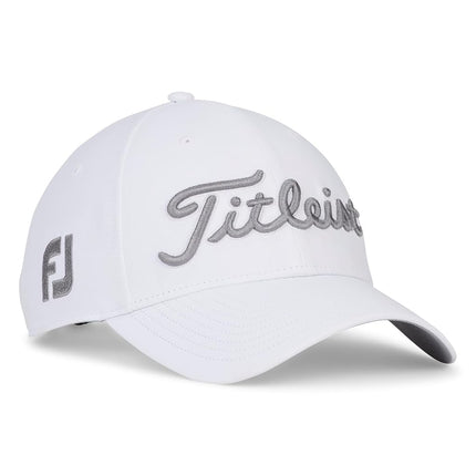 Titleist Men's Standard Tour Performance Golf Hat, White/Gray