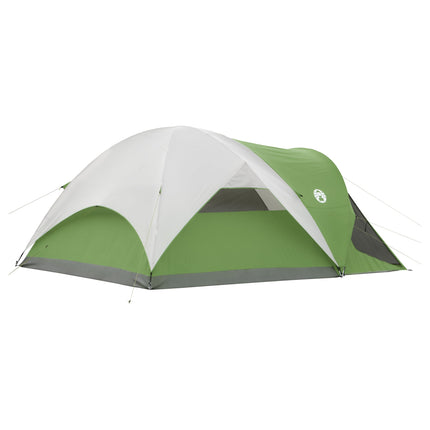 Coleman Evanston Tent with Screen Room, 6/8 Person Weatherproof Tent Sets Up in 15 Mins, Included Rainfly & Carry Bag, Made of PFAS-Free Materials