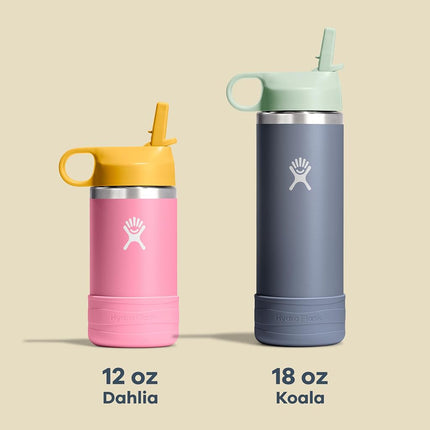 Hydro Flask 12 Oz Kids Wide Mouth Straw Cap and Boot Seaspray