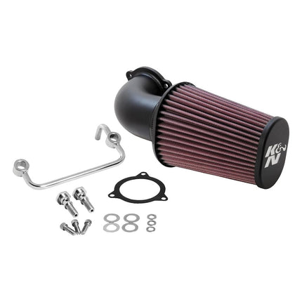 Kit de admisión de aire frío K&N: Aumenta la potencia: Compatible con HARLEY DAVIDSON 2008-2017 (Softail, Heritage, Fat Boy, Breakout, Police, Ultra, Street Glide y otros modelos selectos) 57-1122
